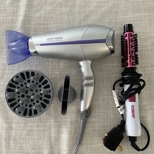 John Frieda Hairdryer and Conair Hair Styling Tool